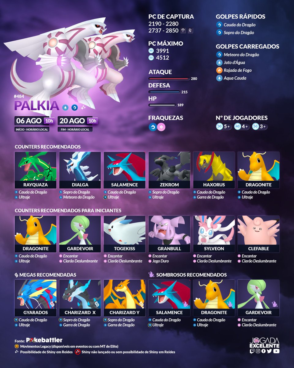 Shiny Palkia - Pokemon Go