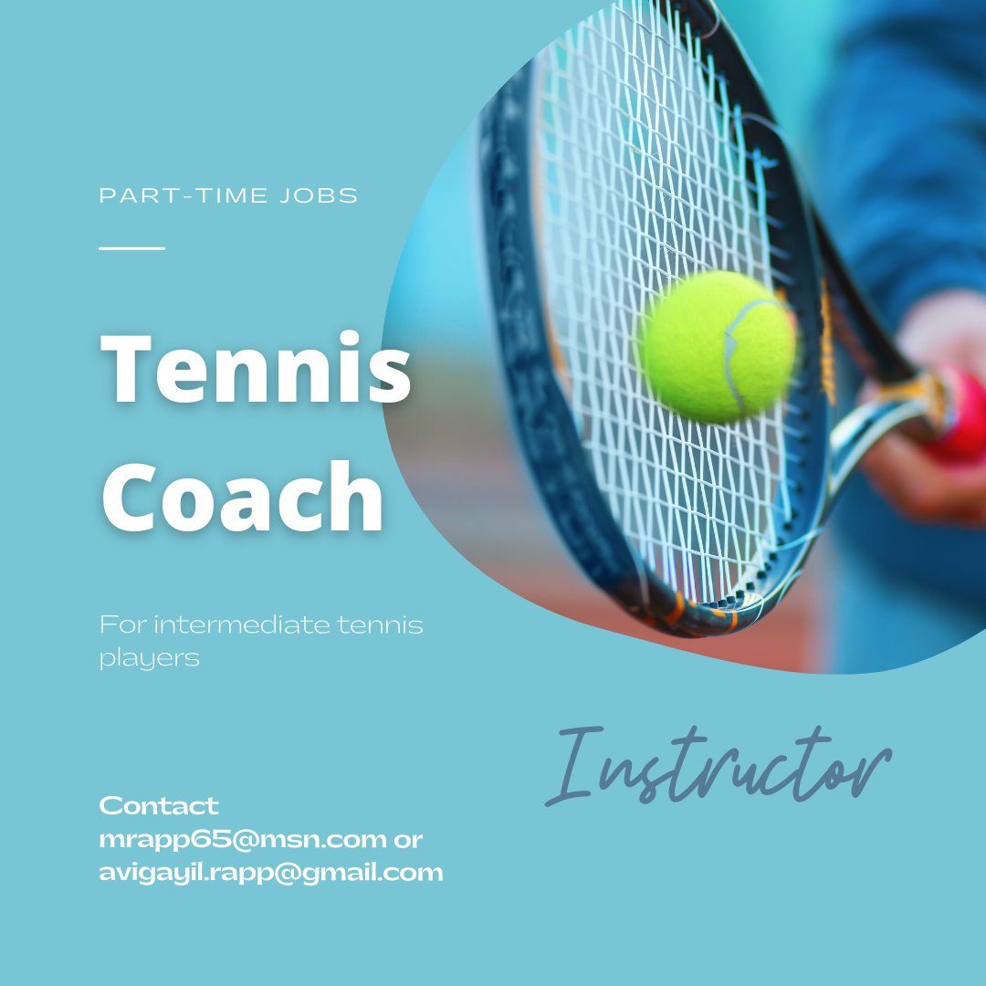 Are you good at tennis? Looking to get a job coaching? Learn more on Student Link 🎾