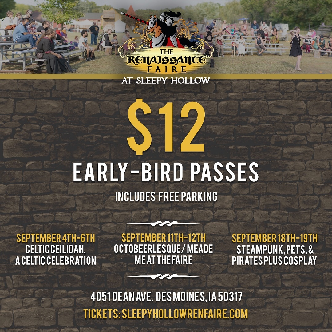 Your $12 admission ticket comes with free parking + if you use it Saturday, you can come back Sunday for free! Make sure to keep your wristband on. That’s a whole weekend of fun for just $12! Don’t wait! This early-bird special won’t last long! 🏰 #RFSH21