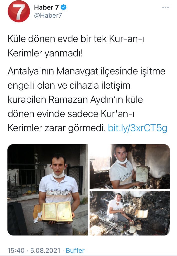 Allah yanan masum böcekleri, kurdu kuşu, yanan insanları hiç umursamamış. Varsa yoksa Kur'an. Bir tek onu umursamış. Böyle bir Allah'a mı inanacağız? Benim inandığım Allah Kur'an'ı yakar ama masum bir böceğe asla kıyamaz...