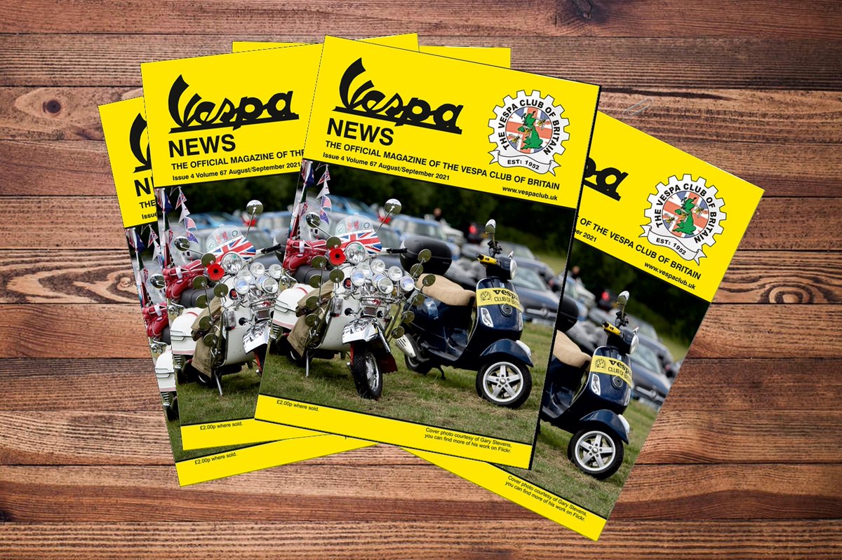 The latest issue of Vespa News, on its way to members very soon.