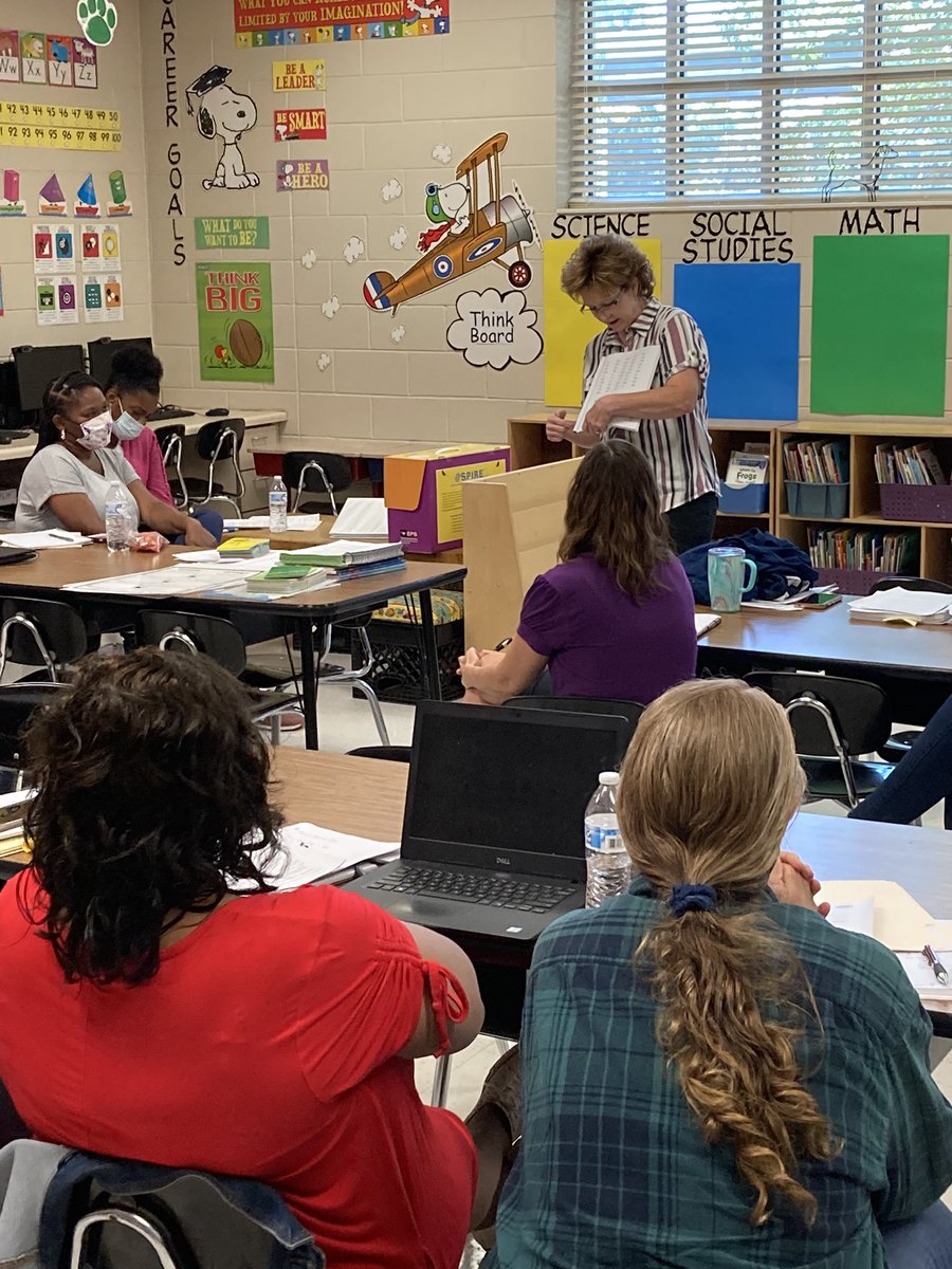 BCSSCurriculum's tweet photo. One of our very own, Stephanie Rodrigue, leading SPIRE Training for all District PK-2nd grade teachers …AWESOMENESS at WORK!@butlercountyss #HereWeGrow! #BacktoSchool2021 @AlabamaReading https://t.co/7gcQeIWDPe