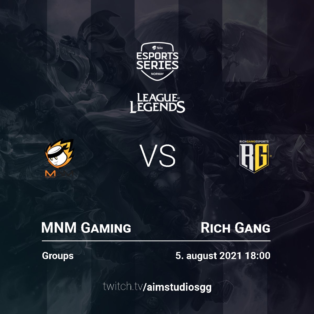aimstudios_gg's tweet image. #TeliaMasters 
Broadcasting @RichGangstas vs @NYYRIKKIesports today!

Time: 18:00 CEST
Place: Twitch.tv/aimstudiosgg
Format: Bo3
Language: English
Casters: @Dacreqlol  &amp;amp; @LoLThinked