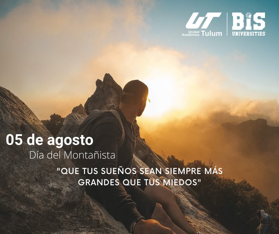 UT_RivieraMaya's tweet photo. "Amantes del sendero, las alturas, las metas y las cumbres"; son algunas palabras que describen el #DíaDelMontañista
👉 ¡Feliz día para todos ellos!
#Cultura #SomosBIS #SomosCultura #UTRM #Deportes #Senderismo #Efemérides #Agosto #Montañas #Alturas #Metas https://t.co/lVLe3GE1UP