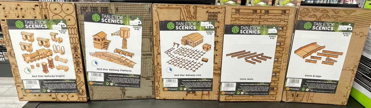 We have a massively extended TT-Combat MDF terrain section in store! Just added to the site are these amazing sets from the World War range! airsofteire.com/collections/sc…