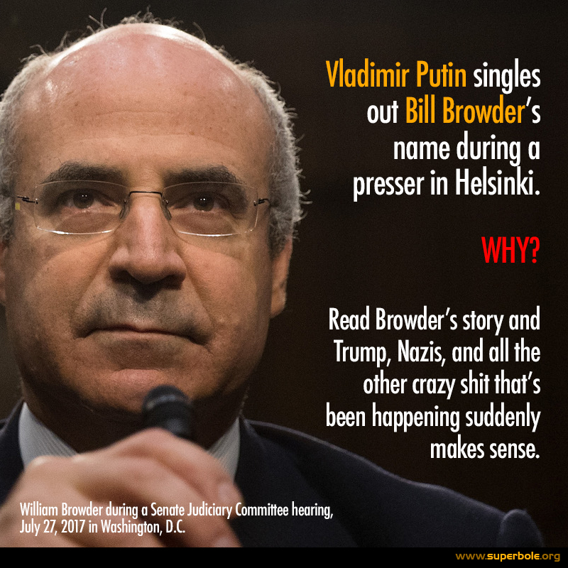 Spinoff55's tweet image. #KremlinFile - learn about Bill Browder and Sergei Magnitsky, then wonder...was Donald Trump just a useful idiot and a means for revenge against a whole country?