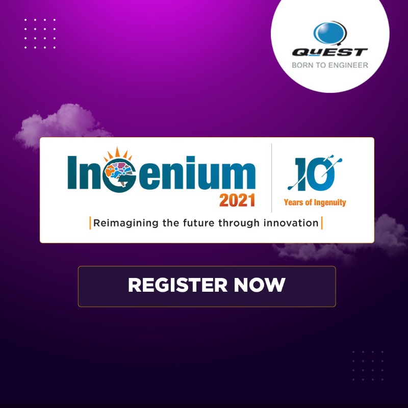 Quest_Global's tweet photo. Get Mentorship from Industry Experts, Network with Global Student Fraternity, Showcase your idea to a Global Crowd And stand a chance to win up to 3.5Lacs.
Register Now – https://t.co/kR6j0STn8S
#QuESTIngenium #BorntoEngineer #EngineeringCompetition