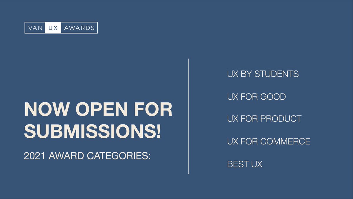 Vancouver User Experience Awards tweet media