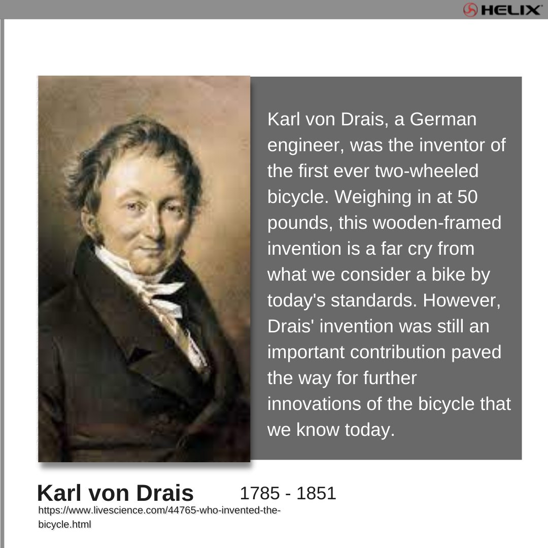 Helix Motors on Twitter "Innovator Karl von Drais Drais was a noble