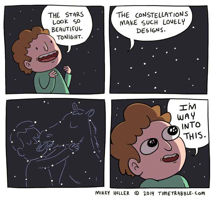 an old comic about the constellations ✨❤️ 