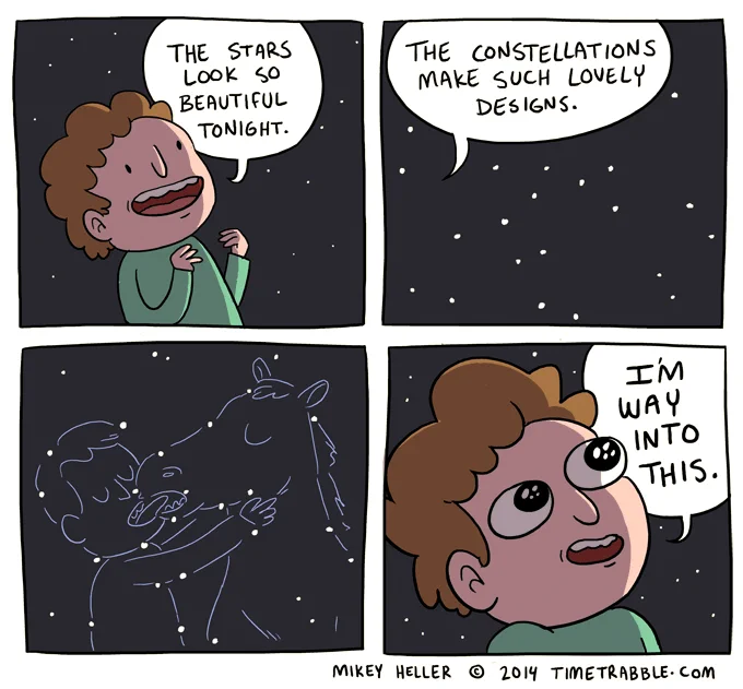 an old comic about the constellations ✨❤️ 