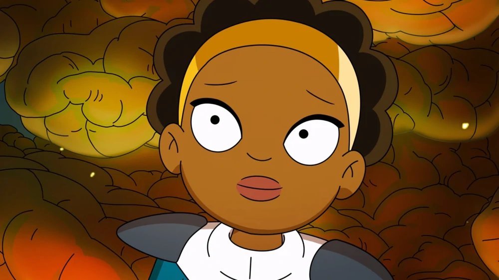 DailyBigSis's tweet photo. Today's Second Big Sister of the Day is Quinn Ergon from Final Space! She cares for her Little Sister very much!! https://t.co/2XHXnKoEt1