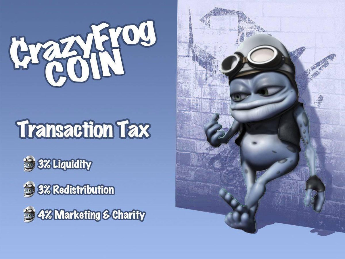 Crazyfrogblock1's tweet photo. Join us in the evolutionary movement that is Crazy Frog Coin! We aim provide the best financial tech with a brand that swept the nation. A cryptocurrency for the future. The new way to how we interact with money! #cryptocurrency #crazyfrog #futuretech #fintech #money #newcoin https://t.co/kgfrvlhHgX