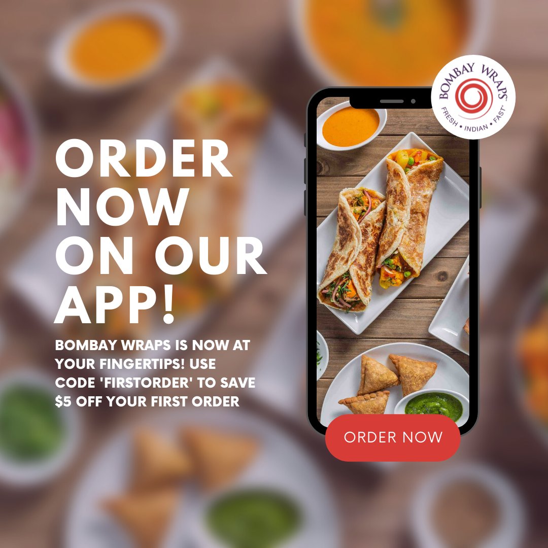 bombay_eats's tweet photo. In the mood for #FreshIndianFast? Download and order on our app and save $5 off your first order with code 'FIRSTORDER'. https://t.co/Lq97exSQxf