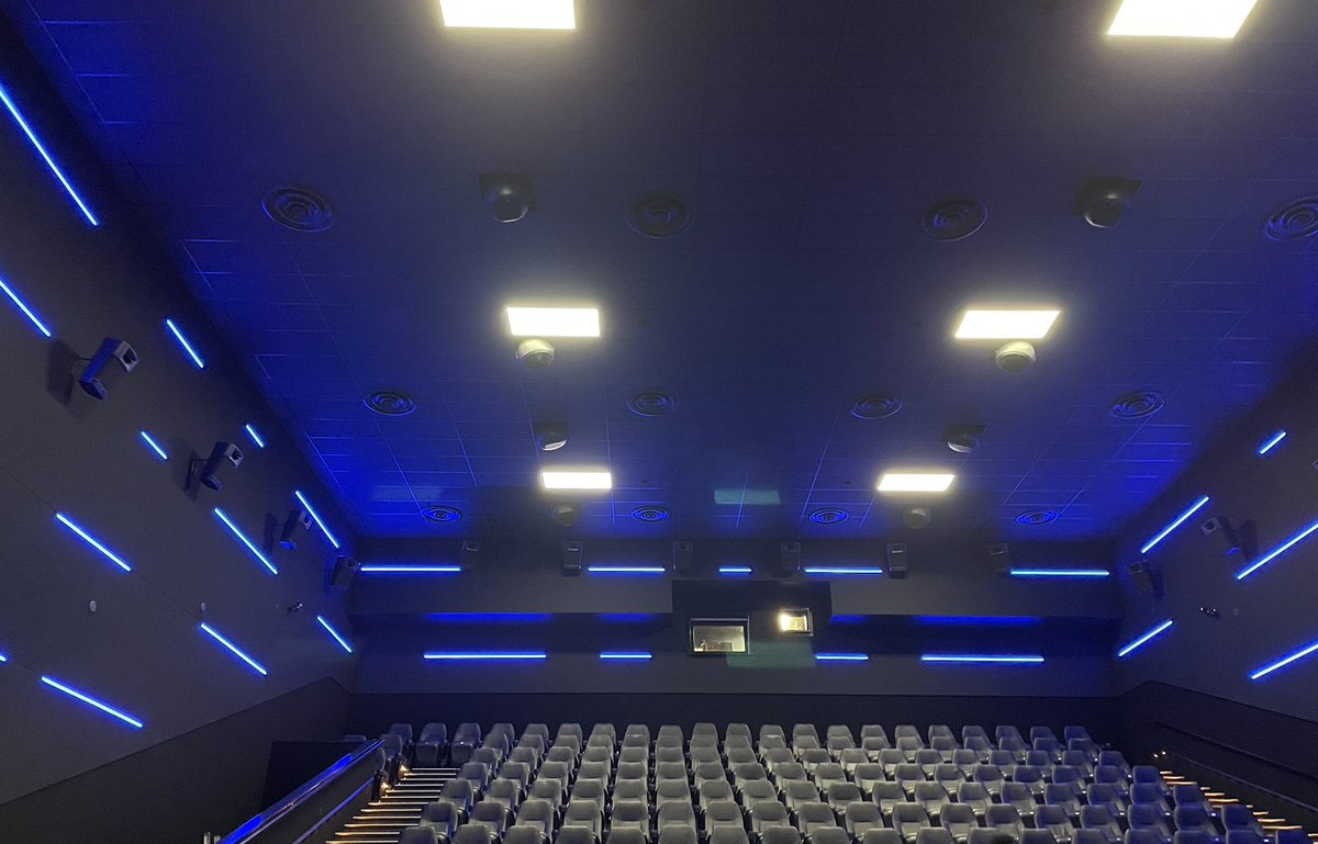 StevecoElectric's tweet photo. Another awesome theatre renovation with @force_builders 

#electrician #wiredforperfection #movietheatre #landmarkcinemas  #brandonmb https://t.co/NHWflKpTgS