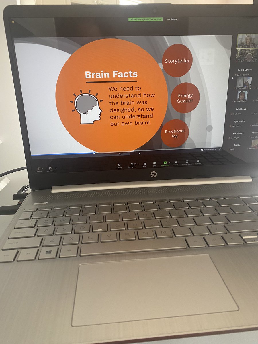 Your brain often gets the story wrong…yet you believe your brain’s story -  <a href="/mindfulmomentum/">Mindful Momentum</a> great kickoff to day two! #moshrm21 #hr #shrm #mindfulness