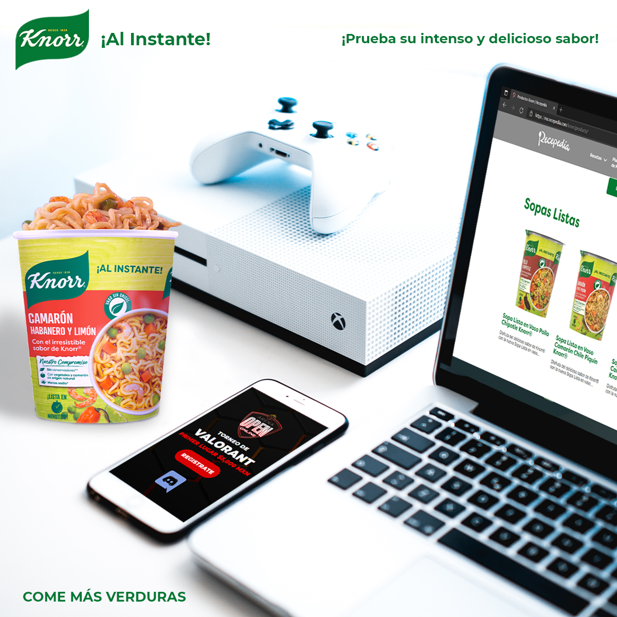 ArenaOpen's tweet photo. Calma tu hambre y disfruta el stream de hoy en punto de las 6 PM con @KnorrMexico #KnorrAlinstante #Irresistiblesabor #ArenaOpen https://t.co/kG52nhGPs8