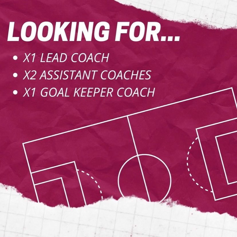 🚨INTERESTED IN BECOMING A STUDENT COACH?🚨

Hallam Women’s football are looking for new coaches to join our club for the upcoming season⚽️ 

x1 lead coach
x2 assistant coaches
x1 goal keeper coach

For more info &amp; to register your interest contact sport@shu.ac.uk or drop us a DM