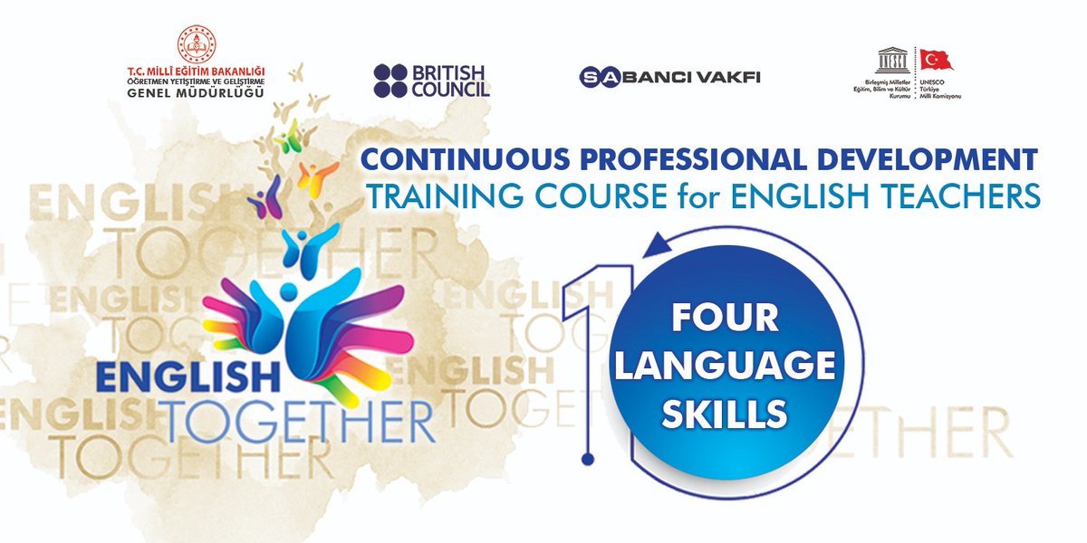 İngilizce öğretmenlerimiz için British Council ve Sabancı Vakfı'nın destekleriyle hazırladığımız Dört Dil Becerisi mesleki gelişim 1. faz eğitim programı öğretmenlerimizin erişimine açtık. 
<a href="/ziyaselcuk/">Ziya Selçuk</a> 
<a href="/safran1958/">Mustafa SAFRAN</a> 
<a href="/trBritish/">British Council Turkey</a> 
<a href="/SabanciVakfi/">Sabancı Vakfı</a>