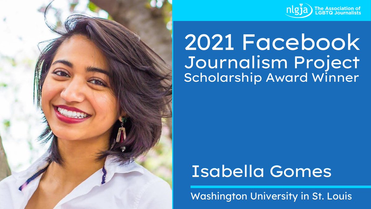 🎊 <a href="/IsabellaViGomes/">Isabella Gomes</a> is a recipient of the 2021 Facebook Journalism Project Scholarship Award!

Gomes will pursue a dual career in crisis reporting and clinical medicine as a medical student at Washington University in St. Louis starting this fall.