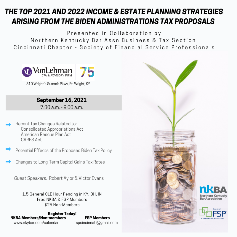 NKYBARASSN's tweet photo. Sign up today for this great seminar

1.5 CLE Hr approved IN - Pending KY-OH
Register today at https://t.co/zBb8VH9xyb

#nkba #cle #financialplanning #financialserviceindustry #estateplanning #2021taxes #networking #marketing #cle #supportlocal #leadership #financialservices https://t.co/g0DdkH6FcC