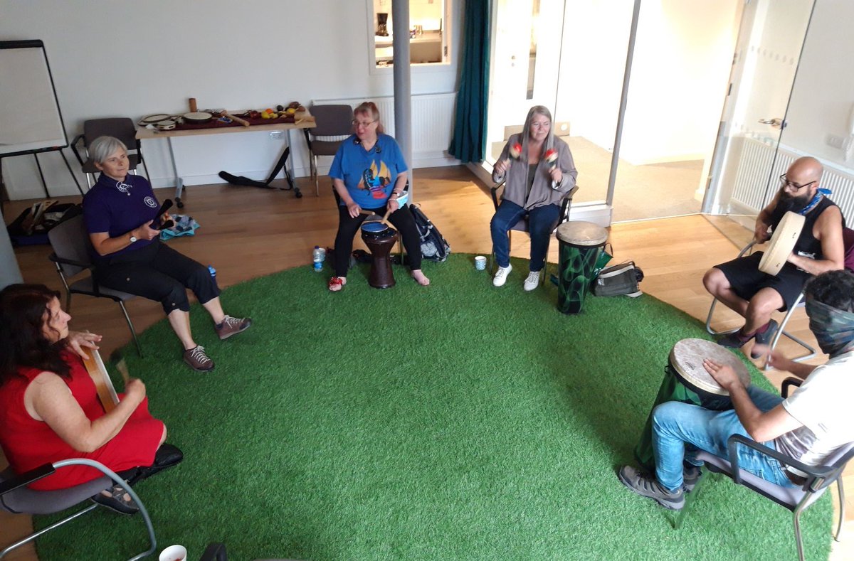 'Music Medicine' in the Crannie today. Lots of fun and beautiful music and connections made. Come and join us next Thursday 1pm or 3pm sessions. All welcome to come and play.
Contact mo@eotdt.org for info