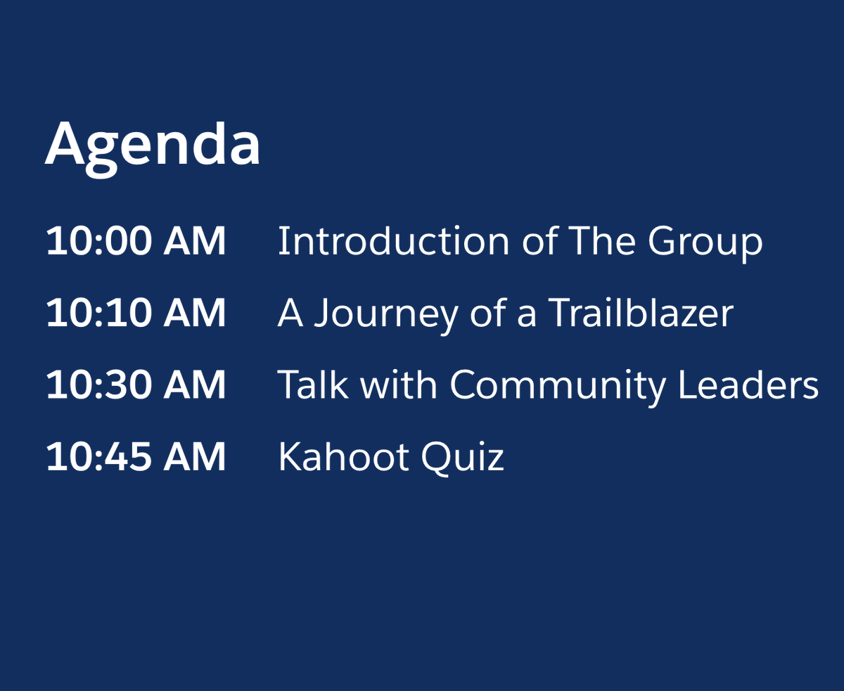 Hey Trailblazers, We the Kadapa Admin Group #KSFACG
are coming with an Inaugural event on 15th August with technocrats  <a href="/Lakhan_sfdc/">Lakhan Meghani🌩</a>,  <a href="/LounganiPayal/">Payal #MC²</a> and <a href="/khyatu07/">Khyati Mehta #WITDreamin24</a> . 

RSVP link: bit.ly/KSFACG_Inaugur…

Let us learn together 😀