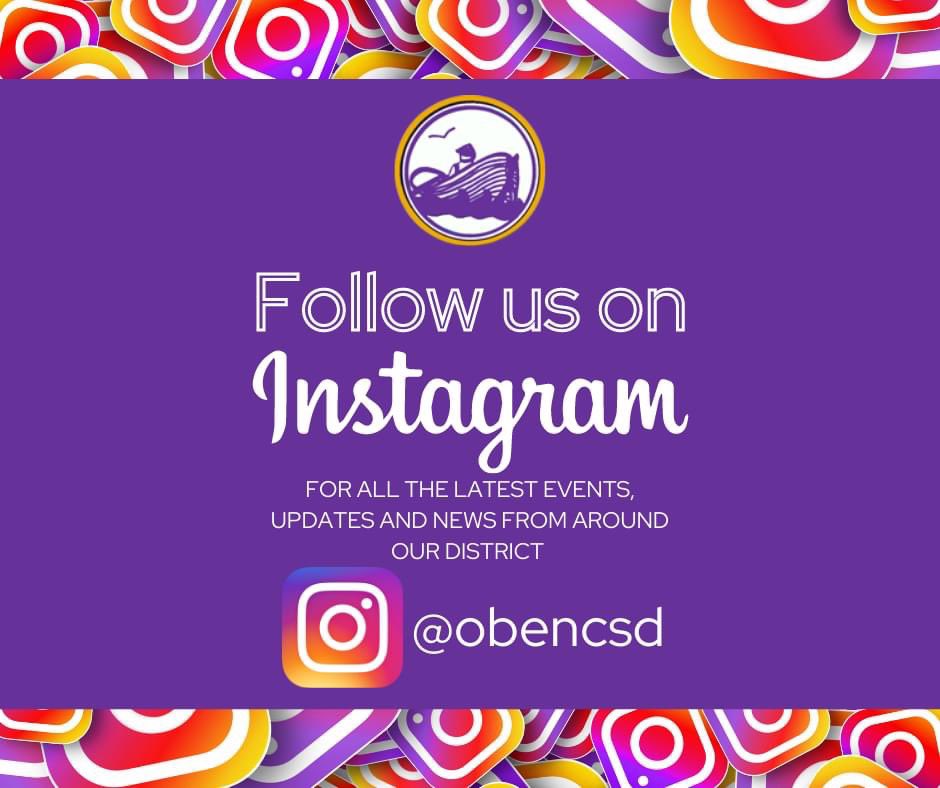 We are expanding our social media presence, making it easier for the community to stay connected. Follow OBEN on Instagram to see photos from the latest events, as well as news and updates from the District.