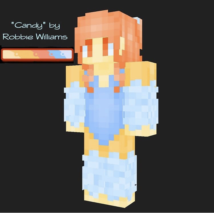 beca4leafclover's tweet photo. "Got no self-esteem or vertigo, 'cause she thinks she's made of candy!"

A very old song + color palette skin challenge from Instagram! This was submitted by @/tropical_dork there

#minecraft #minecraftskins #jukeboxchallenge #colorpalettechallenge https://t.co/HAF1e0N8k7
