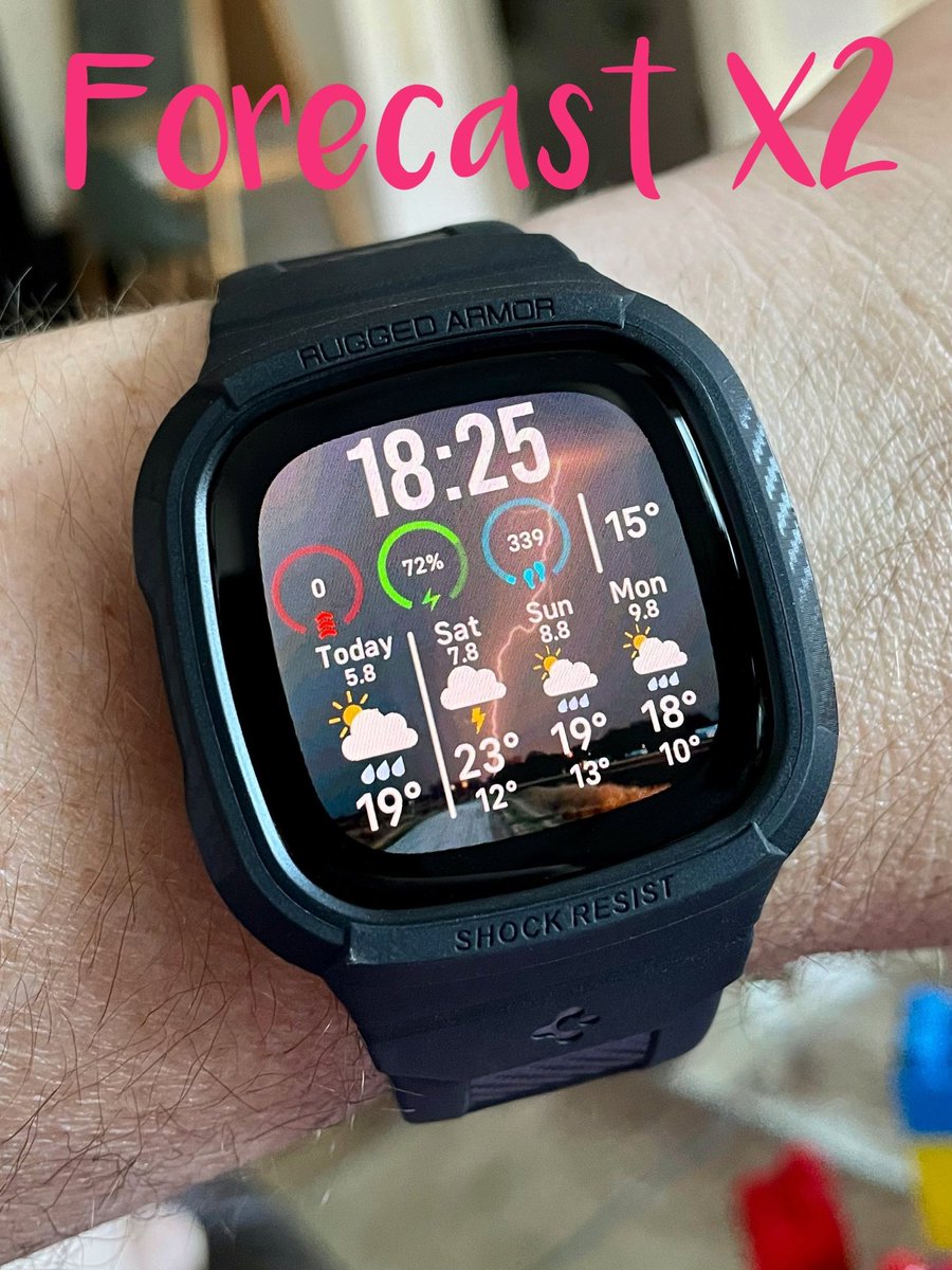 DANdFRA's tweet image. Stunning new “Forecast X2” #watchface #clockface by @mayerdevstudios for #fitbit #fitbitversa #fitbitsense #fitbitversa3 #made4fitbit @SpigenWorld #spigen rugged armor pro #watchband #fitness #steps #google