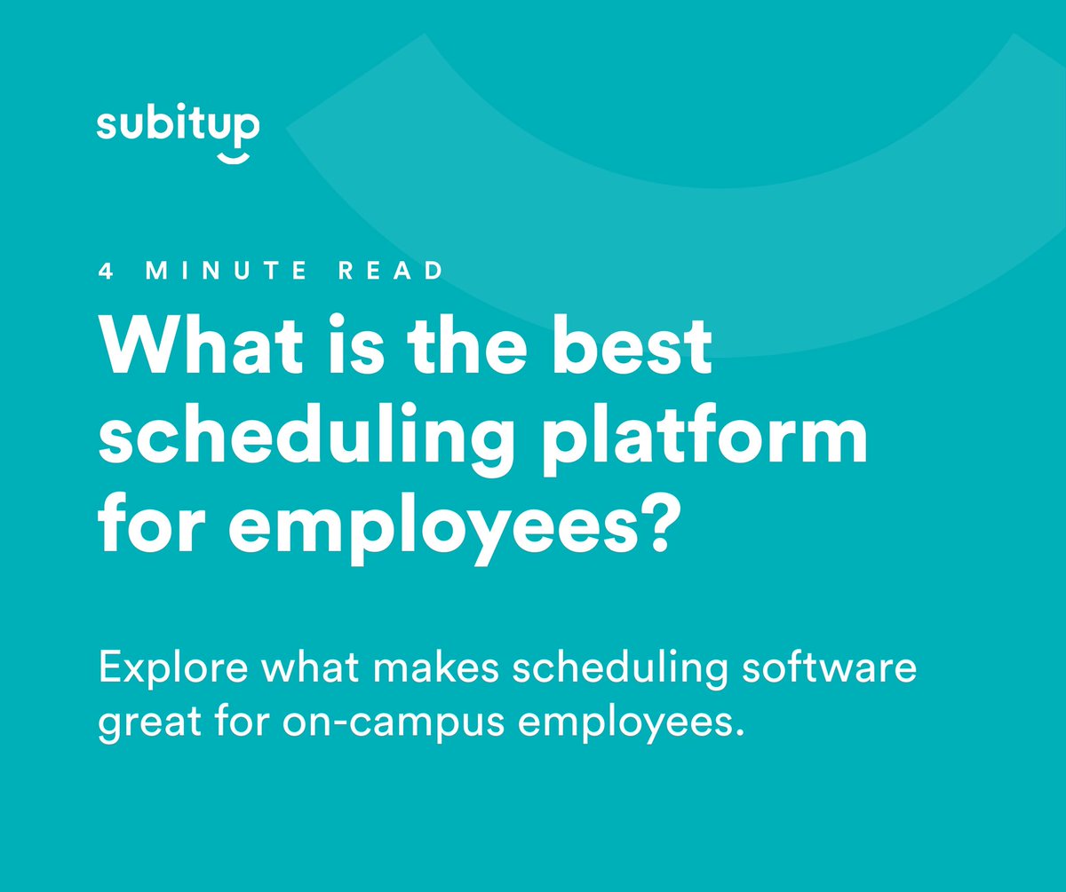 SubItUp's tweet image. #employeescheduling on #campus can be complex stuff. So, which is best for your employees? We explore what makes software great for the people you manage. Read on. #workforcemanagement #highereducation  bit.ly/3ir4FKR