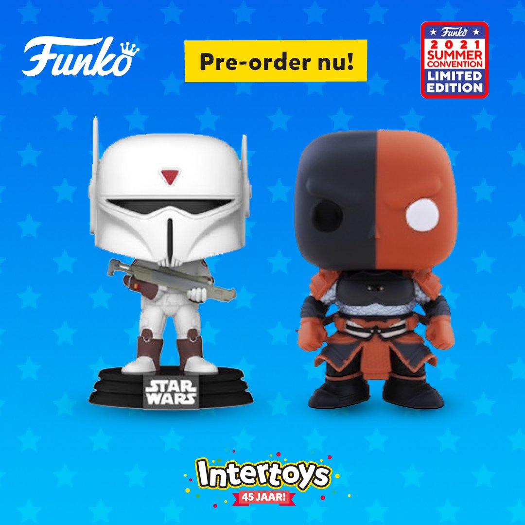 botsing Ontvangst Schildknaap Intertoys on Twitter: "Breid je Funko-verzameling nu uit met deze Limited  Edition Funko Pop! figuren die alleen beschikbaar zijn bij Intertoys. De  figuren maken onderdeel uit van de FunKon Summer Convention 2021. @