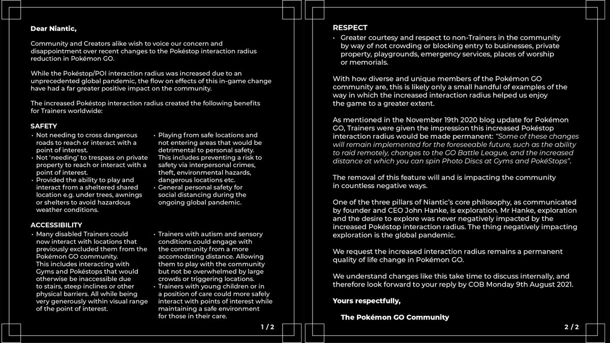 RobbinBowler's tweet image. Dusting off the Twitter account for this one.

It may not be football, but Pokémon&apos;s still nothing without the fans.

#HearUsNiantic @PokemonGoApp @NianticLabs @NianticHelp @Pokemon