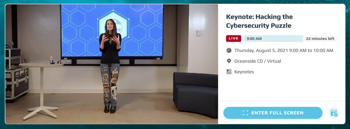 LRKSaurs's tweet photo. Making cybersecurity look rad today at @BlackHatEvents. #JenEasterly, Director of the Cybersecurity and Infrastructure Security Agency (@CISAgov). The Dragon pants, rubiks cube, & AMAZING career story definitely represent #womenincyber in an awesome way at #Blackhat! https://t.co/j4Oe32WzXf