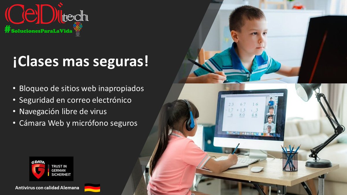 Ceditechmx's tweet image. ¿Todo listo para el regreso a clases?
¡Recuerda proteger tus equipos de los riesgos en Internet!
Licencia para 1 PC $700.00
Licencia para 3 PC´s $1,000.00
CeDitech y GData #UnidosPorLaSeguridad