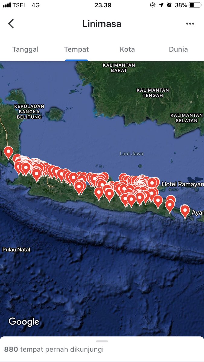 Pulau jawa dalam setahun (: