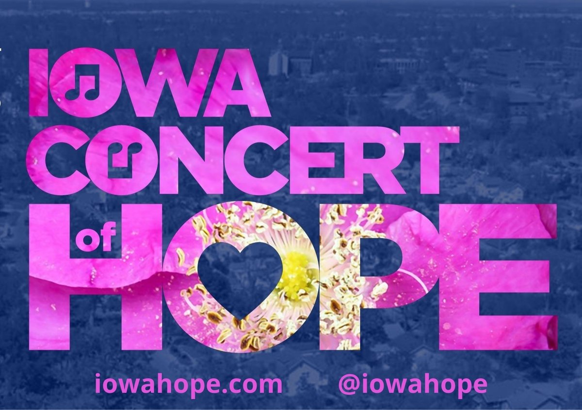 Derecho 2020 Anniversary Broadcast: Iowa Concert of Hope. Join us on Tuesday Aug 10 at 7pm as @KCRG 9.2 and Mediacom 815/822 re-air the concert. Many people still need help; please consider making a tax-deductible donation. GoFundMe links at https://t.co/QgNUbTpjdD. Thank you! https://t.co/lOLgigFVCy