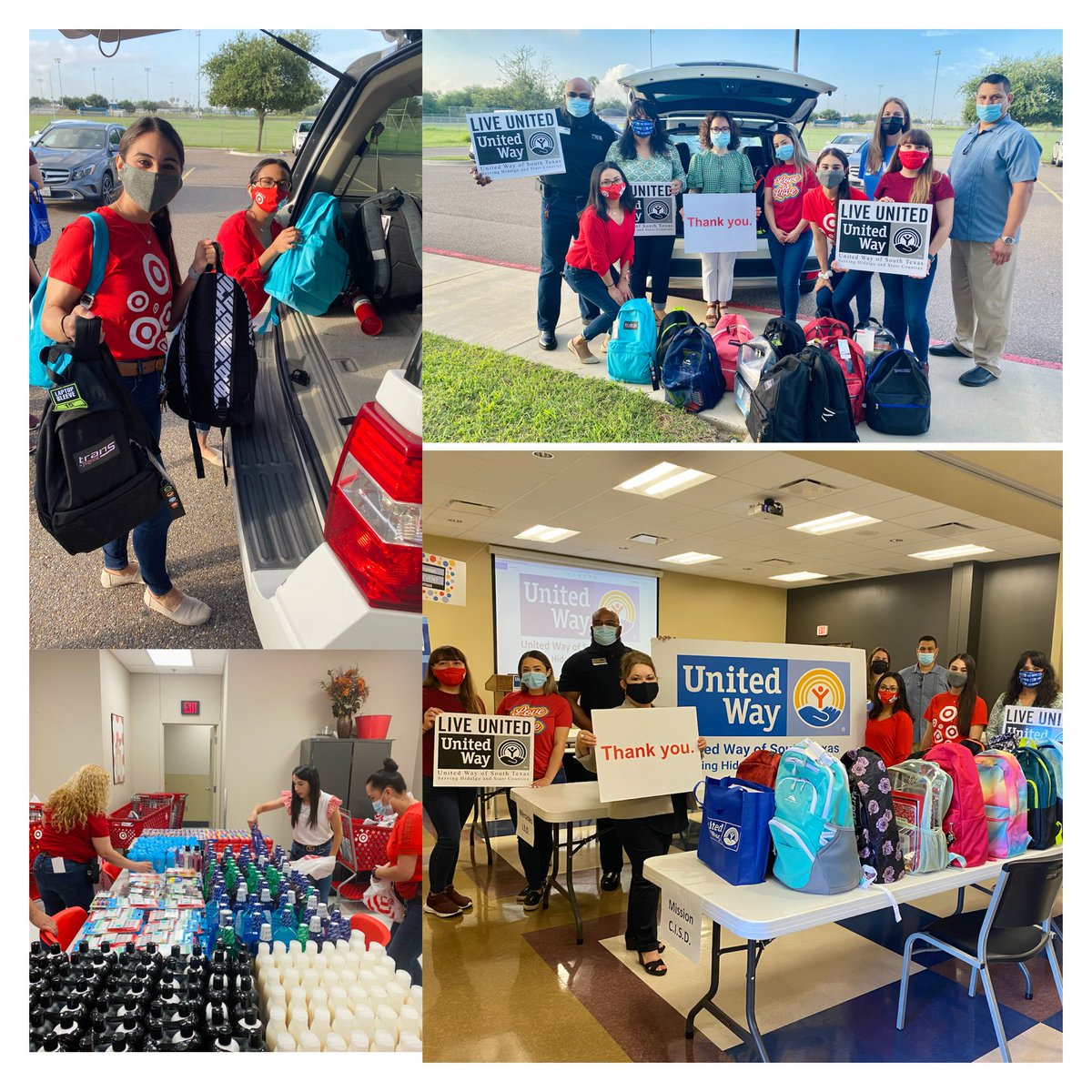 South Texas Back to School event in full effect!! 🎒 #Unitedway #volunteers #targetlife 🎯🎯🎯