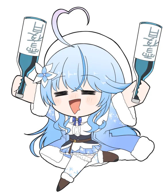 二丁ライフルのぼたんと二本酒のラミィ
#ししらーと #LamyArt 