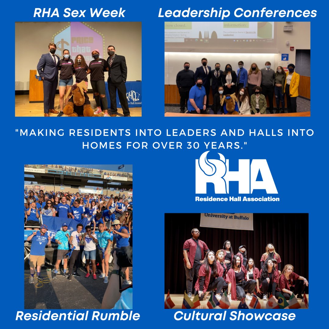 UBRHA's tweet photo. Why get involved with RHA? New friends, leadership development, and engaging programs are just a few reasons! The Residence Hall Association acts as the “home away from home” for students living on campus.   We are @ubrha on Instagram, Twitter, and Facebook, and @ub_rha on TikTok https://t.co/95aUFNTfsx