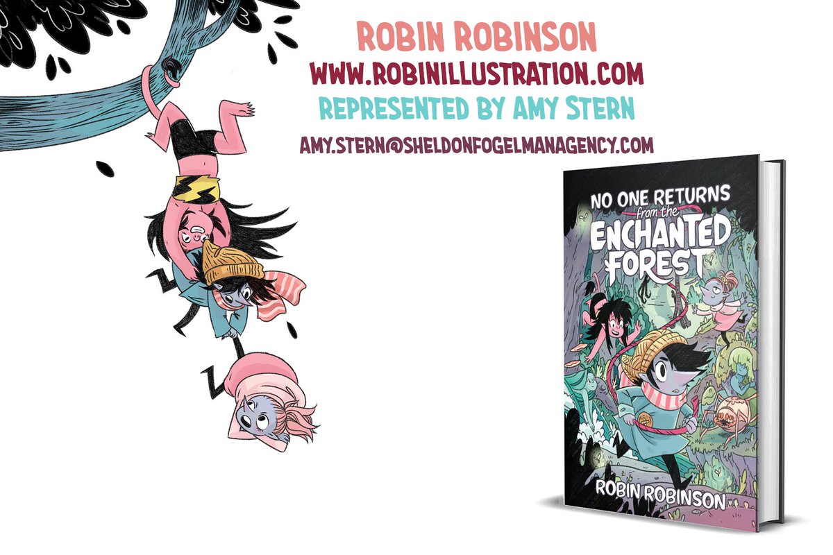 RobinRobinsonia's tweet image. It's #KidLitArtPostcard day! I'm an illustrator and cartoonist repped by @AmyRStern and my debut author-illustrator graphic novel came out in May of 2021!