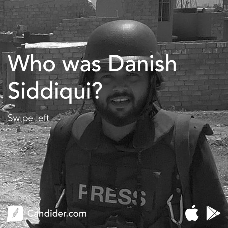 Candider_'s tweet photo. Swipe for a retrospective on the photojournalist killed in a clash with the Taliban.

Read the full blog here - https://t.co/h9AKE6Z4hC

#danish #danishsiddiqui #router #journalist https://t.co/Weoifr2t6A