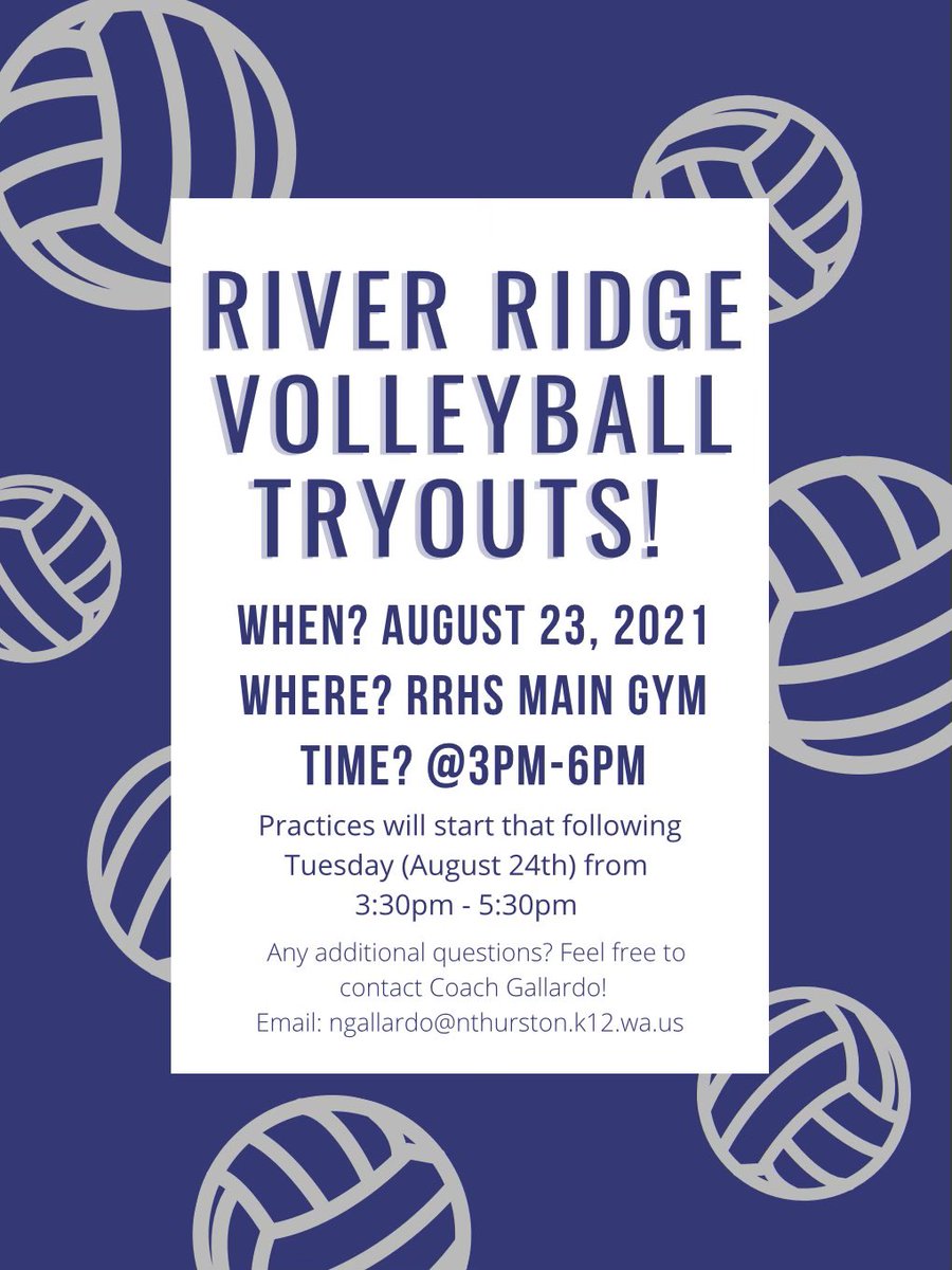 RRHSVolleyball's tweet photo. Get cleared now so you’re ready for tryouts! #GoHawks https://t.co/9WEfNSba4e