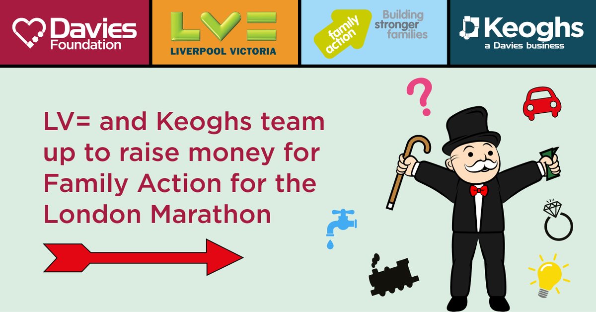 Good luck to our colleagues in Legal Solutions &amp; the LV= team this month in the #MonopolyMarathon to raise money for <a href="/family_action/">Family Action</a> 👣

We're delighted to be matching their fundraising efforts for such an important cause - Sponsor the team here: ow.ly/O4Ay50FLdI1