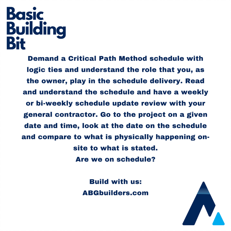 ABGBuilds's tweet photo. Today's Basic Building Bit is brought to you by the letters C, P, &amp; M :  "Critical Path Method"
.
.
.
.
.
.
.
.
.
.
.
.
.
#Building #Experts #Success #Business #Construction #Nevada #Idaho #LasVegas #administration #innovation #jobs #careers #creativity #cre #realestate https://t.co/IJkiC5NiHA