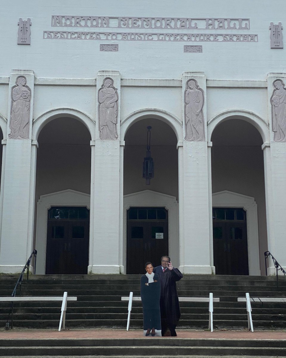 Ginsburg and Scalia's final adventure was to none other than Norton Hall!

The final performance of 'Scalia/Ginsburg' is tomorrow! Go to tickets.chq.org for tickets.

#CHQ2021 #ChautauquaOperaCompany

<a href="/ScaliaGinsburg/">Scalia/Ginsburg (the opera)</a> <a href="/WhatDerrickSaid/">Derrick Wang</a>