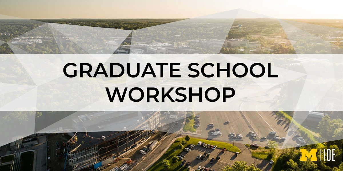 Are you interested in graduate school and career opportunities in industrial engineering? U-M IOE is holding a one-day interactive graduate school workshop in Ann Arbor for selected applicants. Find out more here: myumi.ch/3qjDK