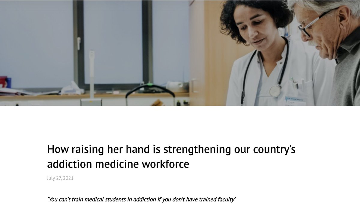 The @MiCaresEd team is excited to share this new article about Dr. @cara_poland and her efforts to train and strengthen the addiction medicine workforce. end-overdose-epidemic.org/stories/drcara… For more information about MI CARES, please visit: micaresed.org @MSUMD @waynemedicine