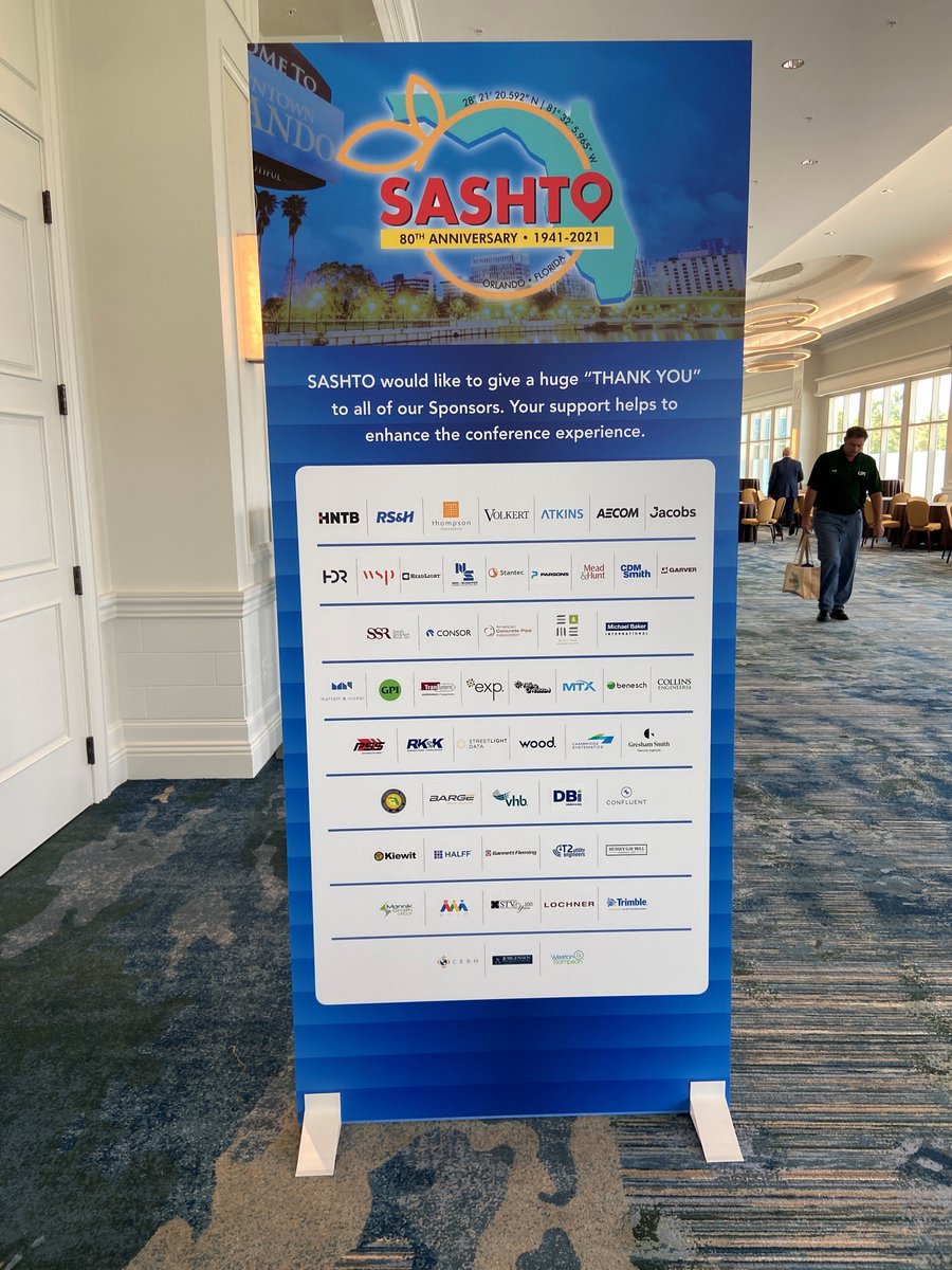 Thank you <a href="/MyFDOT/">FLORIDA DOT</a> for an inspirational #SASHTO2021 Conference! Also, a huge thank you to everyone who made this event possible. We had a great time networking and learning about new innovations in #transportation, #safety, #mobility, and #accesibility. Until next year!