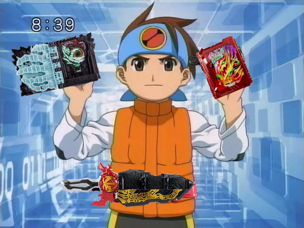 RockmanForever's tweet photo. All I really did last night was edit Toku henshin items onto Rockman.EXE screenshots. If you have any suggestions, throw them at me https://t.co/F1L5oS5wsM
